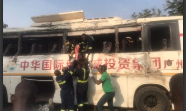 THREE KILLED IN BUS ACCIDENT NEAR AGGREY MEMORIAL SCHOOL IN CAPE COAST