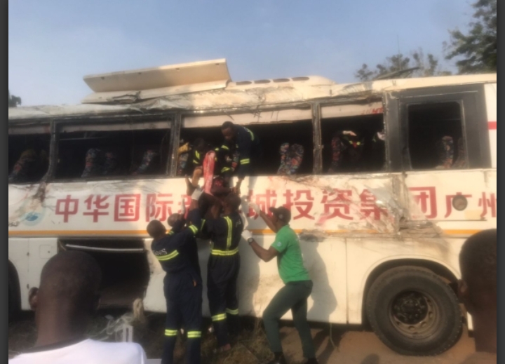 THREE KILLED IN BUS ACCIDENT NEAR AGGREY MEMORIAL SCHOOL IN CAPE COAST