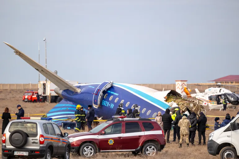 At least 38 dead after Azerbaijan Airlines passenger plane crashes in Kazakhstan