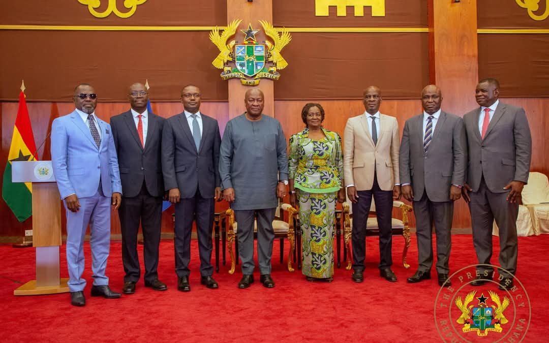 President John Dramani Mahama has sworn in his first batch of six ministers